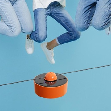 Скакалка Умная, тихая скакалка для развлечений оранжевого цвета.