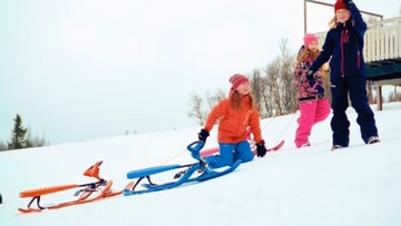 Лыжные сани STIGA SNOWRACER ULTIMATE PRO с втягивающим механизмом!