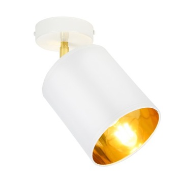 LAMPA WISZĄCA SUFITOWA ŻYRANDOL PLAFON Biały Złoty