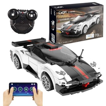 KLOCKI CADA AUTO SAMOCHÓD PAGANI ZONDA RC 258 EL. STEROWANIE TELEFONEM
