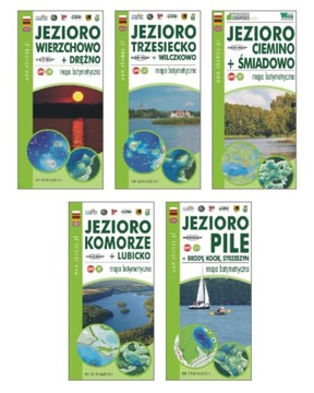 2021 BOX 5 MAP BATYMETRYCZNYCH JEZIORA SZCZECINECKIE