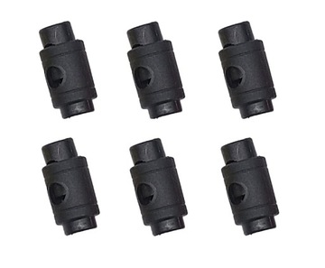 STOPER REGULATOR ZACISK KOŃCÓWKA SZNURKA 5,5mm 6szt CZARNY