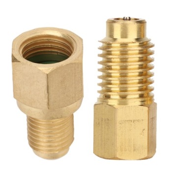 2 адаптера R134A для кондиционеров 1/4 SAE-1/2 ACME