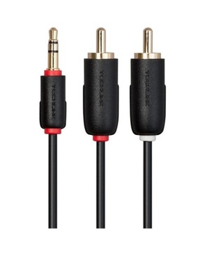 Kabel Mini JACK 3,5mm - 2x Cinch RCA 3m. TECHLINK