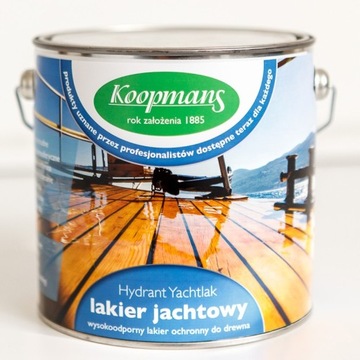 Lakier jachtowy z UV do łodzi, drewna, ogrodu 2,5L