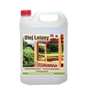 OLEJ LNIANY NATURALNY IMPREGNAT DO DREWNA 5L