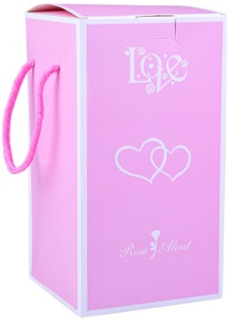 ETERNAL ROSE IN GLASS LED LIGHTS цветочная коробчатая роза