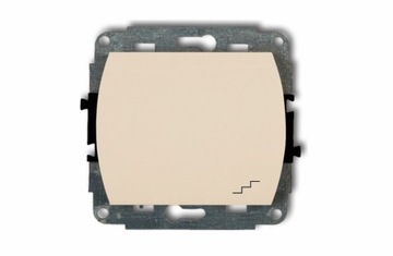 1WP-3 beżowy mechanizm Łącznik schodowy 10A IP20 Karlik ramki TREND