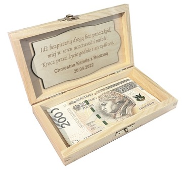 Деревянная копилка, сувенир, Первое причастие, подарок с гравировкой.