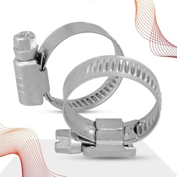 10x Opaska Zaciskowa METALOWA 16-27 Cybant Obejma Ślimakowa SKRĘCANA Sta GR