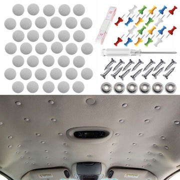 РЕМОНТНЫЙ КОМПЛЕКТ ПОТОЛКА АВТОМОБИЛЯ 70 шт. + 5 шт. БЕСПЛАТНО