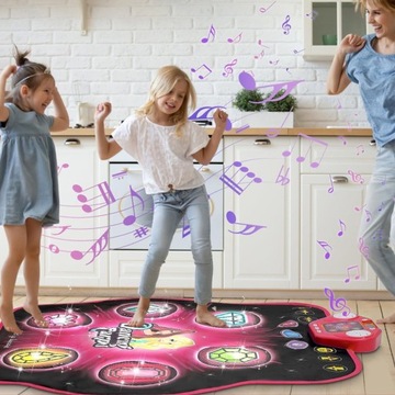 БОЛЬШОЙ МУЗЫКАЛЬНЫЙ ТАНЦЕВАЛЬНЫЙ КОВРИК, ИГРУШКА ДЛЯ ДЕТЕЙ, ВКЛЮЧАЕТ 27 УРОВНЕЙ