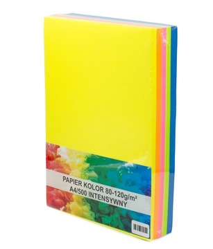 Цветная копировальная бумага А4, интенсивная смесь, 500 листов.