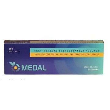 Medal Torebki do sterylizacji 90 x 260 / 200szt.
