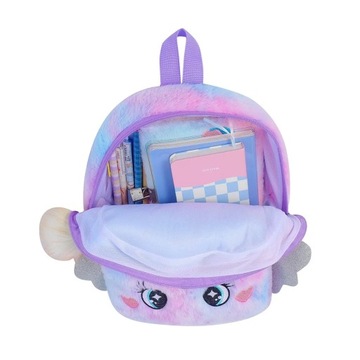 School Bags New Cartoon Unicorn Plush Backpack Cute with Wings Big Eyes