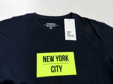 T-SHIRT MĘSKI NA LATO KRÓTKI RĘKAW koszulka bluzka podkoszulka NEW YORK M