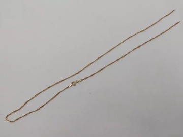 ZŁOTY ŁAŃCUSZEK 585 SINGAPUR 1,52G 49CM