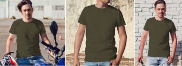 ЛУЧШАЯ МУЖСКАЯ ФУТБОЛКА ДЛЯ МУЖЧИН ХАКИ 3XL КАЧЕСТВА