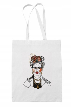 Torba Bawełniana Biała Frida Kahlo, Sztuka, Eco