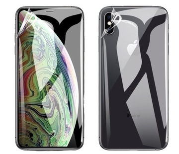 FOLIA HYDROŻELOWA DO IPHONE XS NA PRZÓD + TYŁ