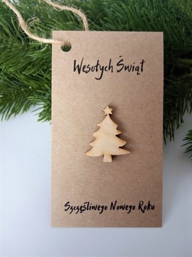 P44 Bileciki do prezentów Mikołajki Gwiazdka 10szt