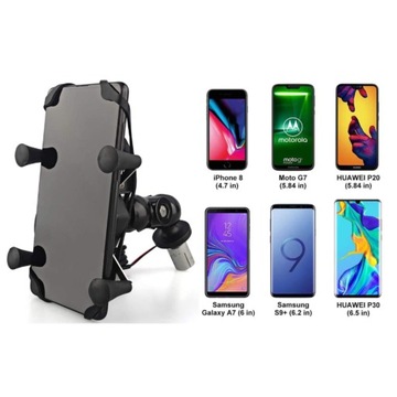 ДЕРЖАТЕЛЬ ДЛЯ МОТОТЕЛЕФОНА С USB-ЗАРЯДКОЙ