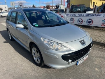 Peugeot 307 II Kombi 2.0 HDi 16V FAP 136KM 2006 Peugeot 307 307 SW Klimatyzacja Parktronic Panorama Dach El.Szyby El.Luste, zdjęcie 3