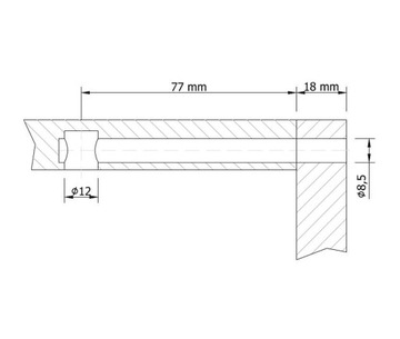 Соединитель с роликовой гайкой M8 x 100