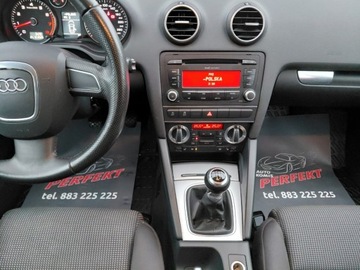 Audi A3 8P Hatchback 3d 1.4 TFSI 125KM 2010 Audi A3 Sportback Lift LED Klimatronik Elektryka Serwis 1.4 Benzyna 125KM, zdjęcie 18