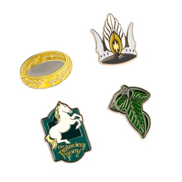 Przypinki do ubrań The Lord Of The Rings Zestaw 4 przypinek na prezent