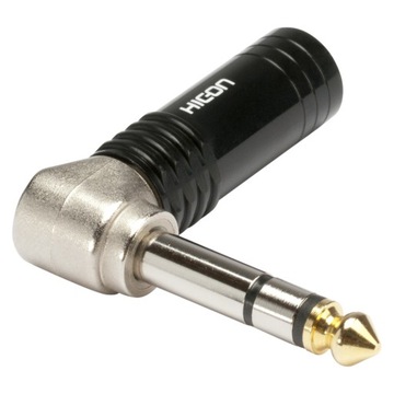 HICON HI-J63SA04 Wtyk duży Jack 6.3 mm kątowy