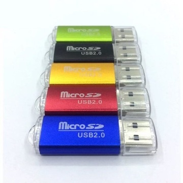 Адаптер USB2.0 на Micro SD — устройство чтения карт памяти MicroSD TF — сочетание цветов