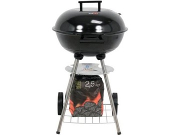 GRILL WĘGLOWY Z POKROWCEM, RUSZT 41CM