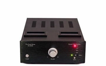 Pier Audio MS-380 SE czarny wzmacniacz hybrydowy (lampowo - tranzystorowy)