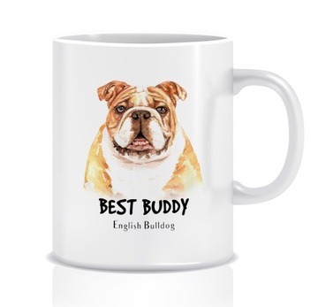 Kubek z grafiką motyw zwierząt (ENGLISH BULLDOG)