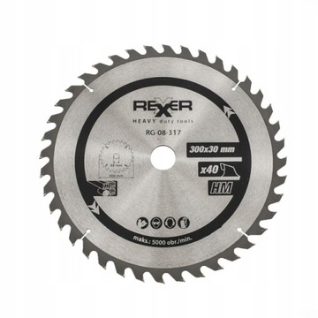 PIŁA TARCZOWA DO DREWNA 300X30 MM 40 Z.