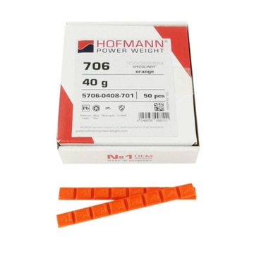 Ciężarki klejone motocykl H706 Pomarańcz 50 szt.