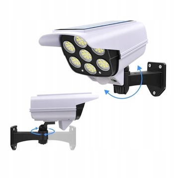 LAMPA SOLARNA ATRAPA KAMERY 2W1 LED OGRÓD PILOT