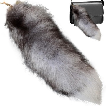 Ключ 45 см d?Sweet Wolf Fox Tail Меховые брелки для автомобилей
