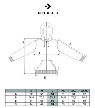 Bluza Męska Rozpinana z Kapturem Bawełniana Wygodna Granatowa MORAJ M