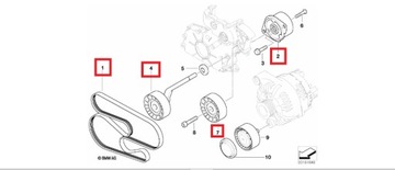 ROLKA NAPINACZA ROLKI PASEK E46 330d