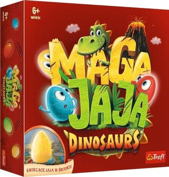 GRA MAGAJAJA DINOSAURS DINOZAURY ŚWIECĄCE JAJKA 6+