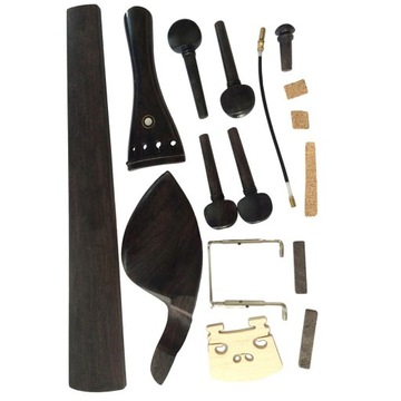 4/4 Violin Parts Chinrest Pegs Tailpiece Bridge