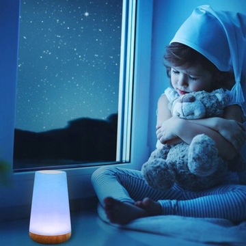 BEZPRZEWODOWA BIURKOWA LAMPKA NOCNA DLA DZIECI DOTYKOWA RGB USB PILOT