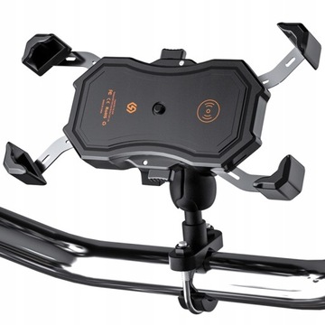 МОТОЦИКЛОВЫЙ ДЕРЖАТЕЛЬ ДЛЯ ИНДУКТИВНОГО ТЕЛЕФОНА С ЗАРЯДНЫМ ЗАРЯДКОМ