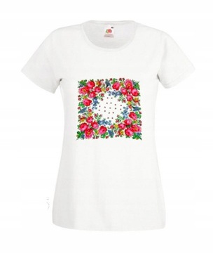 KOSZULKA FOLK FOLKOWA LUDOWA WZORY CLEO f5b