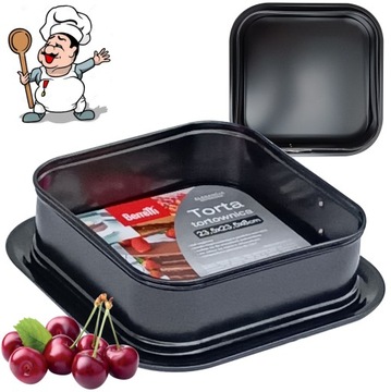 Blacha do ciast rozpinana 23,5x23,5cm FORMA do mięsa lasagne BERRETTI