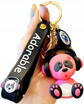 Brelok Panda do kluczy torebki miś breloczek 3D