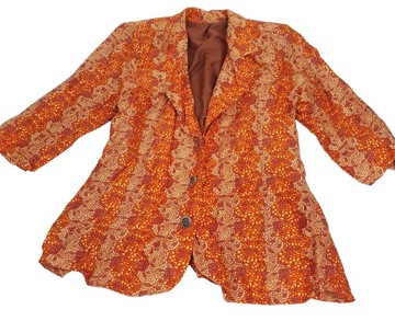 marynarka damska vintage retro bawełniana 46 0B59