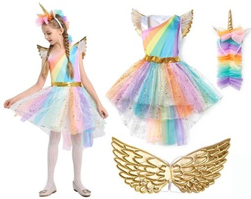 STRÓJ JEDNOROŻEC SUKIENKA UNICORN PONY 104/110